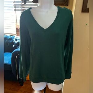 V neck sweatshirt